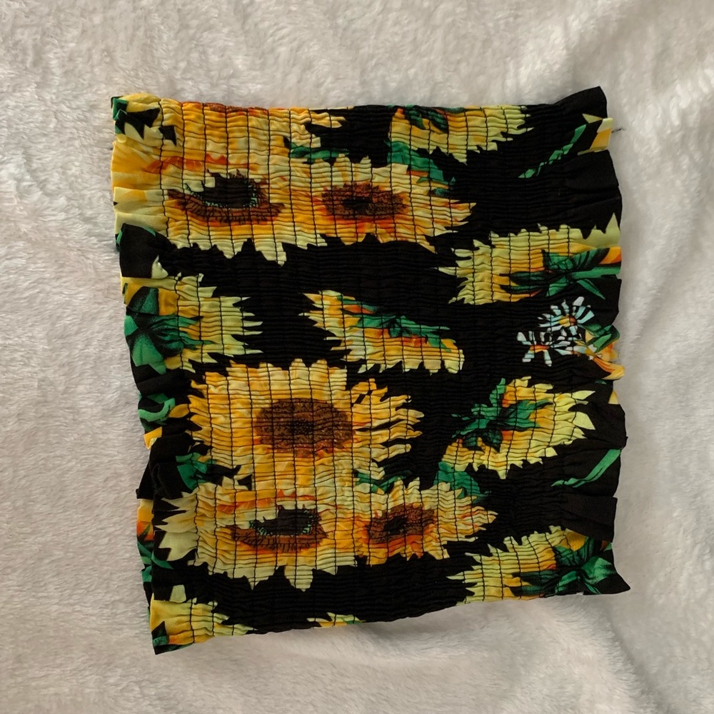 Sunflower tube top